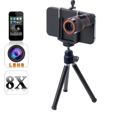 Camera Kit With 8X Zoom Lens With Mini Tripod